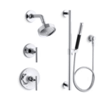 BATHROOM SHOWER SYSTEM- PURIST SHOWERHEAD 2.5GPM W/ HANDSHOWER KIT- BATHROOMS