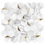 KITCHEN BACKSPLASH - MARBLE MOSAIC - FLOORING & TILE