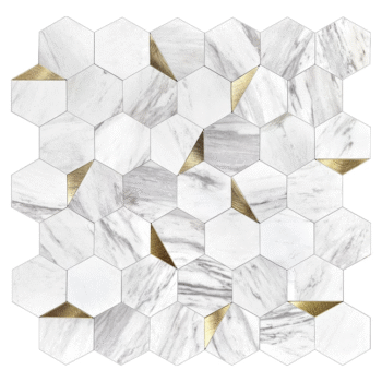 KITCHEN BACKSPLASH - MARBLE MOSAIC - FLOORING & TILE